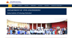 Desktop Screenshot of civil.iith.ac.in