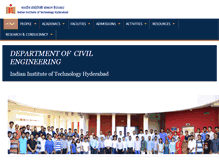 Tablet Screenshot of civil.iith.ac.in
